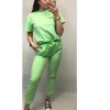 Souprava tričko krátký rukáv a tepláky dámská (S/M-M/L) ITALSKÁ MÓDA IMWD212643/DR (Velikost M/L, Barva béžová)