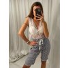 Top tílko letní krajkový dámský (S/M ONE SIZE) ITALSKÁ MÓDA IMWD211182/DR (Velikost S/M/L, Barva bílá)
