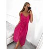 Šaty dlouhé letní na ramínka dámské (S/M ONE SIZE) ITALSKÁ MÓDA IMWY21708/DR (Velikost S/M/L, Barva zelená)