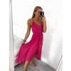 Šaty dlouhé letní na ramínka dámské (S/M ONE SIZE) ITALSKÁ MÓDA IMWY21708/DR (Velikost S/M/L, Barva zelená)