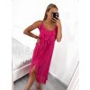 Šaty dlouhé letní na ramínka dámské (S/M ONE SIZE) ITALSKÁ MÓDA IMWY21708/DR (Velikost S/M/L, Barva zelená)