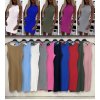 Šaty tílkové bez rukávu dámské (S/M ONE SIZE) ITALSKÁ MÓDA IMWD211148 (Velikost S/M/L, Barva zelená khaki)