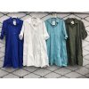 Šaty elegantní košilové dlouhý rukáv dámské (S/M ONE SIZE) ITALSKÁ MÓDA IMWD21999/DR (Velikost S/M/L, Barva zelená khaki)