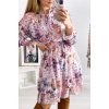 Šaty elegantní dlouhý rukáv dámské (S/M ONE SIZE) ITALSKÁ MÓDA IMWD211191 (Velikost S/M/L, Barva modrá)
