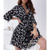 Šaty elegantní dlouhý rukáv dámské (S/M ONE SIZE) ITALSKÁ MÓDA IMWD211362/DR (Velikost S/M/L, Barva Černá)