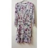 Šaty košilové 3/4 rukáv dámské (S/M ONE SIZE) ITALSKá MóDA IMWD212957/DR (Velikost S/M/L, Barva fialová)