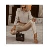 Svetr krátký tenký dlouhý rukáv dámský (S/M ONE SIZE) ITALSKÁ MÓDA IMWE21098/DR (Velikost S/M/L, Barva zlatá)