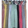 Šaty letní dlouhé na ramínka žabičkované dámské (S/M/L ONE SIZE) ITALSKÁ MÓDA IMWM215803 (Barva zelená mintova)