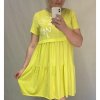 Šaty krátké bez rukávu dámské nadrozměr (L/XL ONE SIZE) ITALSKÁ MÓDA IMWT215678/DR (Velikost S/M/L, Barva Černá)