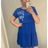 Šaty krátké bez rukávu dámské nadrozměr (L/XL ONE SIZE) ITALSKÁ MÓDA IMWT215678/DR (Velikost S/M/L, Barva Černá)