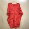 Šaty oversize krátký rukáv dámské (2XL/3XL ONE SIZE) ITALSKá MóDA IM4211391/DR (Velikost 2XL/3XL, Barva Černá)