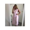 Šaty košilové široká ramínka dámské (S/M ONE SIZE) ITALSKÁ MÓDA IMWA215773/DR (Velikost S/M/L, Barva růžová)