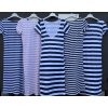 Šaty dlouhé letní krátký rukáv dámské proužek (S/M ONE SIZE) ITALSKÁ MÓDA IMWD213631/DR (Velikost S/M/L, Barva růžová světlá)