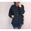 Košile tunika dlouhý rukáv dámská nadrozměrné (uni 2XL/3XL) ITALSKÁ MÓDA IM821LUCA/DR (Velikost 2XL/3XL, Barva bílá)