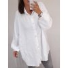 Košile tunika dlouhý rukáv dámská nadrozměrné (uni 2XL/3XL) ITALSKÁ MÓDA IM821LUCA/DR (Velikost 2XL/3XL, Barva bílá)