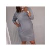 Šaty klasik dlouhý rukáv dámské (XL/XXL ONE SIZE) ITALSKá MóDA IM321410/DR