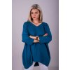 Tunika oversize dlouhý rukáv dámská nadrozměr (2XL/3XL ONE SIZE) TURECKÁ MÓDA IMLI21010/DR