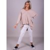 Tunika oversize dlouhý rukáv dámská nadrozměr (2XL/3XL ONE SIZE) TURECKÁ MÓDA IMLI21010/DR