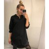 Košile dlouhý rukáv dámská (uni s/l oversize) ITALSKÁ MÓDA IMWD211124/DR (Velikost S/M/L, Barva bílá)