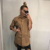 Košile dlouhý rukáv dámská (uni s/l oversize) ITALSKÁ MÓDA IMWD211124/DR (Velikost S/M/L, Barva bílá)