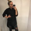 Košile dlouhý rukáv dámská (uni s/l oversize) ITALSKÁ MÓDA IMWD211124/DR (Velikost S/M/L, Barva bílá)