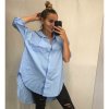 Košile dlouhý rukáv dámská (uni s/l oversize) ITALSKÁ MÓDA IMWD211124/DR (Velikost S/M/L, Barva bílá)