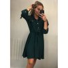 Šaty košilové dlouhý netopýří rukáv dámské (S/M ONE SIZE) ITALSKÁ MÓDA IMWA215885/DR