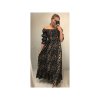 Šaty dlouhé letní žabičkované carmen přes ramena dámské leopard (S/M ONE SIZE) ITALSKÁ MÓDA IMWA216172-2/DR (Velikost S/M/L, Barva hnědá)