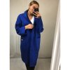 Mikina prodloužená s kapucí  na zip dlouhý rukáv dámské (L/XL ONE SIZE) ITALSKÁ MÓDA IMWT21268/DR (Velikost S/M/L, Barva béžová)