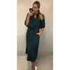 Šaty dlouhé košilové dlouhý rukáv dámské (S/M ONE SIZE) ITALSKÁ MÓDA IMWM216766/DR (Velikost S/M/L, Barva tyrkysová)