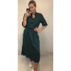 Šaty dlouhé košilové dlouhý rukáv dámské (S/M ONE SIZE) ITALSKÁ MÓDA IMWM216766/DR (Velikost S/M/L, Barva tyrkysová)