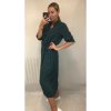 Šaty dlouhé košilové dlouhý rukáv dámské (S/M ONE SIZE) ITALSKÁ MÓDA IMWM216766/DR (Velikost S/M/L, Barva tyrkysová)