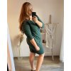 Šaty klasik 3/4 rukáv dámské nadrozměr (2XL/3XL/4XL) ITALSKÁ MÓDA IM321245/DUR (Velikost 2XL/3XL, Barva Černá)