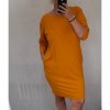 Šaty klasik 3/4 rukáv dámské nadrozměr (2XL/3XL/4XL) ITALSKÁ MÓDA IM321245/DUR (Velikost 2XL/3XL, Barva Černá)