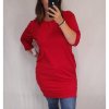 Šaty klasik 3/4 rukáv dámské nadrozměr (2XL/3XL/4XL) ITALSKÁ MÓDA IM321245/DUR (Velikost 2XL/3XL, Barva Černá)