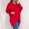 Svetr oversize dlouhý rukáv dámský (XL/2XL ONE SIZE) ITALSKá MODA IM721300 (Velikost XL/2XL, Barva Černá)