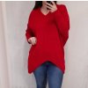 Svetr oversize dlouhý rukáv dámský (XL/2XL ONE SIZE) ITALSKá MODA IM721300 (Velikost XL/2XL, Barva Černá)