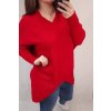 Svetr oversize dlouhý rukáv dámský (XL/2XL ONE SIZE) ITALSKá MODA IM721300 (Velikost XL/2XL, Barva Černá)