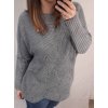 Svetr teplý oversize dlouhý rukáv dámský (XL/3XL ONE SIZE) ITALSKÁ MÓDA IMWA217017 (Velikost 2XL/3XL, Barva Černá)