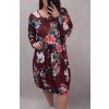 Šaty dlouhý rukáv dámské nadrozměr (3XL/4XL ONE SIZE) ITALSKÁ MÓDA IMWQ21169/DR (Velikost 3XL/4XL, Barva bílá)