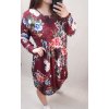Šaty dlouhý rukáv dámské nadrozměr (3XL/4XL ONE SIZE) ITALSKÁ MÓDA IMWQ21169/DR (Velikost 3XL/4XL, Barva bílá)