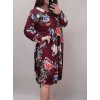 Šaty dlouhý rukáv dámské nadrozměr (3XL/4XL ONE SIZE) ITALSKÁ MÓDA IMWQ21169/DR (Velikost 3XL/4XL, Barva bílá)