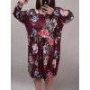 Šaty dlouhý rukáv dámské nadrozměr (3XL/4XL ONE SIZE) ITALSKÁ MÓDA IMWQ21169/DR (Velikost 3XL/4XL, Barva bílá)