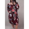 Šaty dlouhý rukáv dámské nadrozměr (3XL/4XL ONE SIZE) ITALSKÁ MÓDA IMWQ21169/DR (Velikost 3XL/4XL, Barva bílá)
