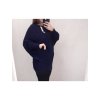 Svetr oversize dlouhý rukáv dámský (2XL/4XL ONE SIZE) ITALSKá MODA IM721401 (Velikost 3XL/4XL, Barva červená)