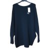 Svetr oversize dlouhý rukáv dámský (2XL/4XL ONE SIZE) ITALSKá MODA IM721401