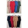 Šaty oversize maxi dlouhý rukáv dámské (2XL/3XL ONE SIZE) ITALSKá MóDA IMWD2120148/dr (Velikost 2XL/3XL, Barva Černá)