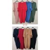 Šaty oversize maxi dlouhý rukáv dámské (2XL/3XL ONE SIZE) ITALSKá MóDA IMWD2120148/dr (Velikost 2XL/3XL, Barva Černá)
