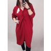 Šaty oversize maxi dlouhý rukáv dámské (2XL/3XL ONE SIZE) ITALSKá MóDA IMWD2120148/dr (Velikost 2XL/3XL, Barva Černá)