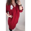 Šaty oversize maxi dlouhý rukáv dámské (2XL/3XL ONE SIZE) ITALSKá MóDA IMWD2120148/dr (Velikost 2XL/3XL, Barva Černá)